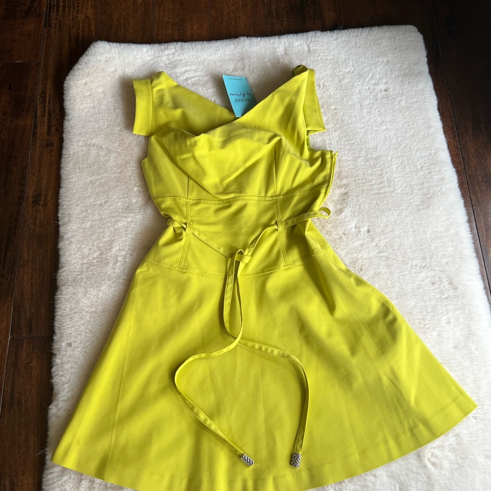 Vibrant Yellow Sleeveless Dress